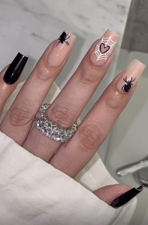 20 Creative Square Halloween Nail Designs: From Cute to Spooky Styles