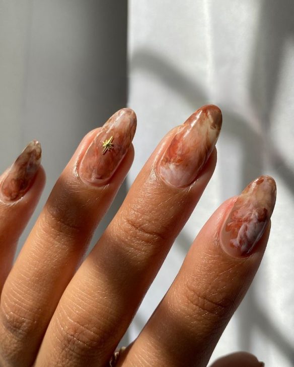 21 Trendy Fall Brown Nails Design Ideas to Try in 2024