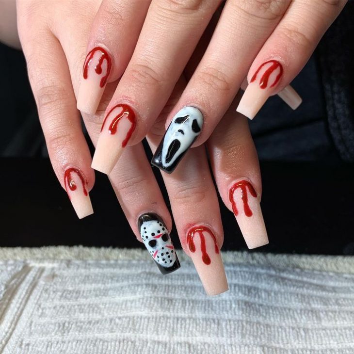 20 Ghostface Nail Ideas for Halloween: Cute, Simple, and Spooky Designs to Try