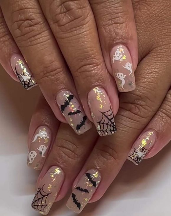 20 Creative Square Halloween Nail Designs: From Cute to Spooky Styles