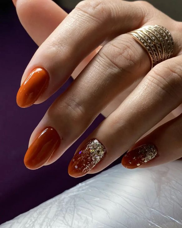 20 Fall Sparkle Nail Ideas for 2024: Glitter, Color Combos, and Acrylic Designs