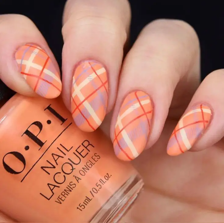 Fall Plaid Nails 2024: Trendy Manicure Ideas