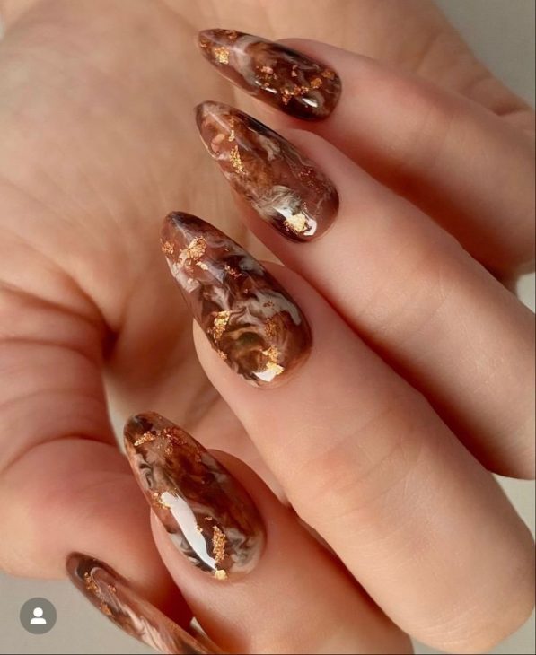 21 Trendy Fall Brown Nails Design Ideas to Try in 2024