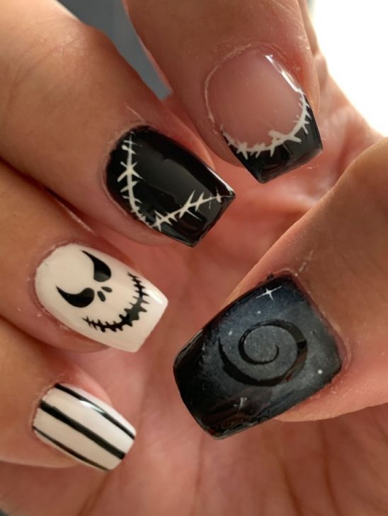 20 Creative Square Halloween Nail Designs: From Cute to Spooky Styles