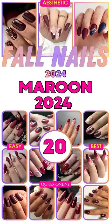 Maroon Fall Nails 2024: Elegant Ideas to Embrace the Season