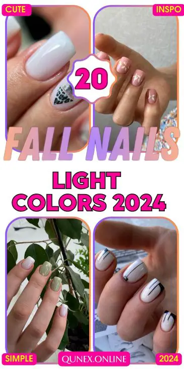 20 Light Fall Nail Color Ideas for 2024: Gel, Dip, and Acrylic for Short and Almond Shapes