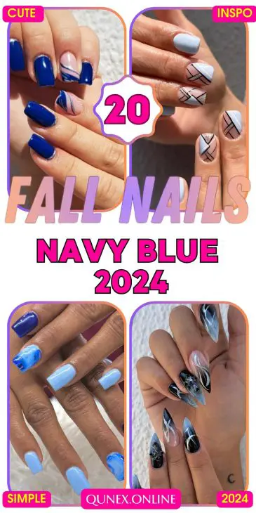 Navy Blue Fall Nail Trends 2024: Top Designs, Ideas, and Inspiration