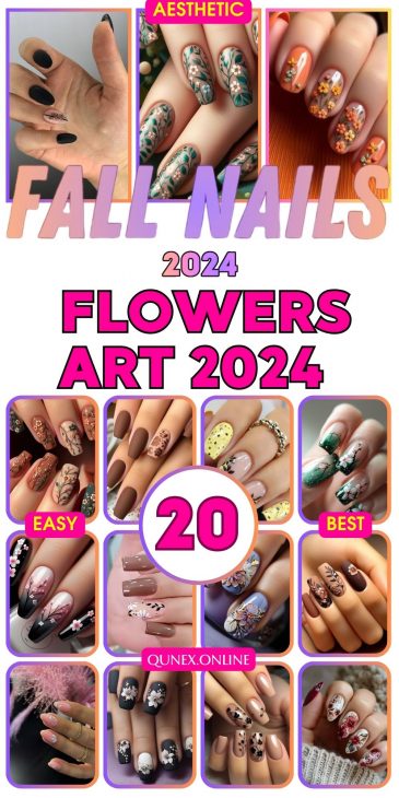 20 Stunning Fall Flowers Nail Art Ideas for a Chic and Trendy Look