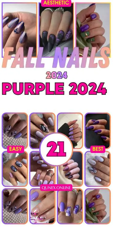 Purple Fall Nails 2024: A Stunning Showcase of Elegance and Creativity