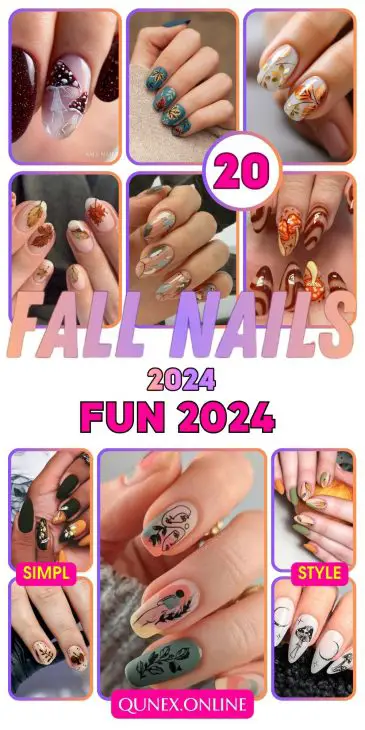 20 Trendy Fun Fall Nail Ideas for 2024: From Acrylic to Short, Almond, and Coffin Designs