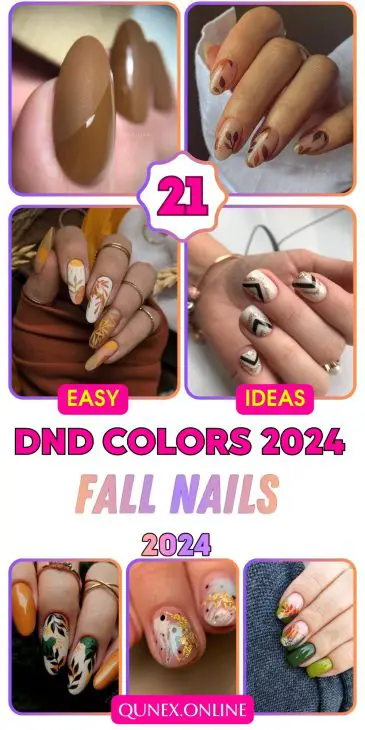 21 DND Fall Nail Color Ideas for 2024: Brown, Green, Orange, and More Trends