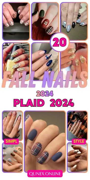 Fall Plaid Nails 2024: Trendy Manicure Ideas