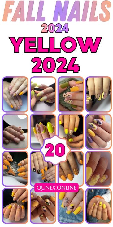 20 Stunning Yellow Fall Nail Ideas for 2024: Embrace the Season with Bold and Bright Designs