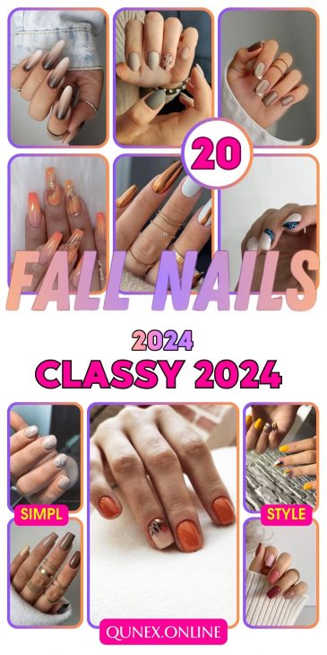 Elevate Your Autumn Look: 20 Classy Fall Nail Ideas for 2024