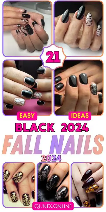 Black Fall Nails 2024: Stylish and Chic Manicure Ideas