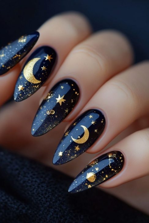 20 Witchy Nails Ideas: Almond, Stiletto, and Coffin Shapes for a Mystical Manicure