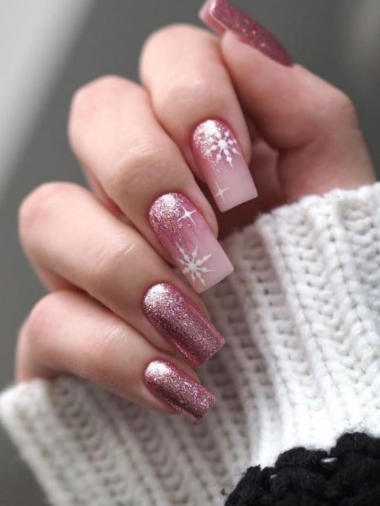 20 Stunning Pink Winter Nails Ideas for 2024-2025: Elegant, Festive, and On-Trend