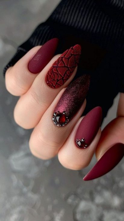 21 Chic Cherry Wine Nail Designs to Elevate Your Manicure Game