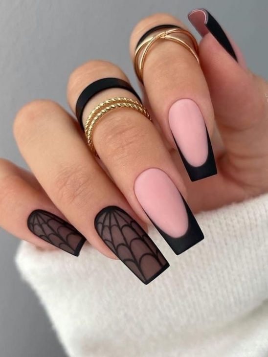 20 Black Halloween Nail Ideas: From Ghosts to Spider Webs, Nail Art to Die For