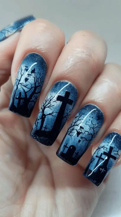 20 Spooky and Chic Halloween Nail Art Ideas: From Cute to Creepy