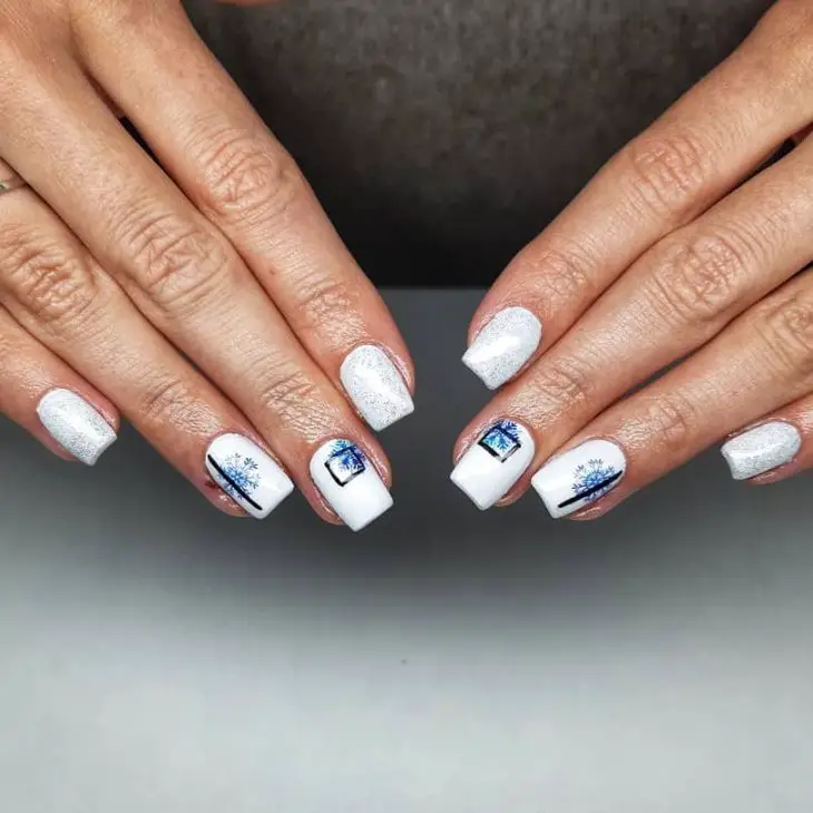 Chic Winter Acrylic Nail Designs: Sparkle and Style for the Season