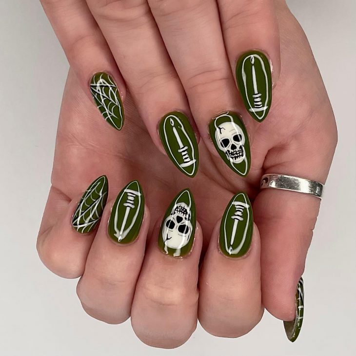 20 Witchy Nails Ideas: Almond, Stiletto, and Coffin Shapes for a Mystical Manicure