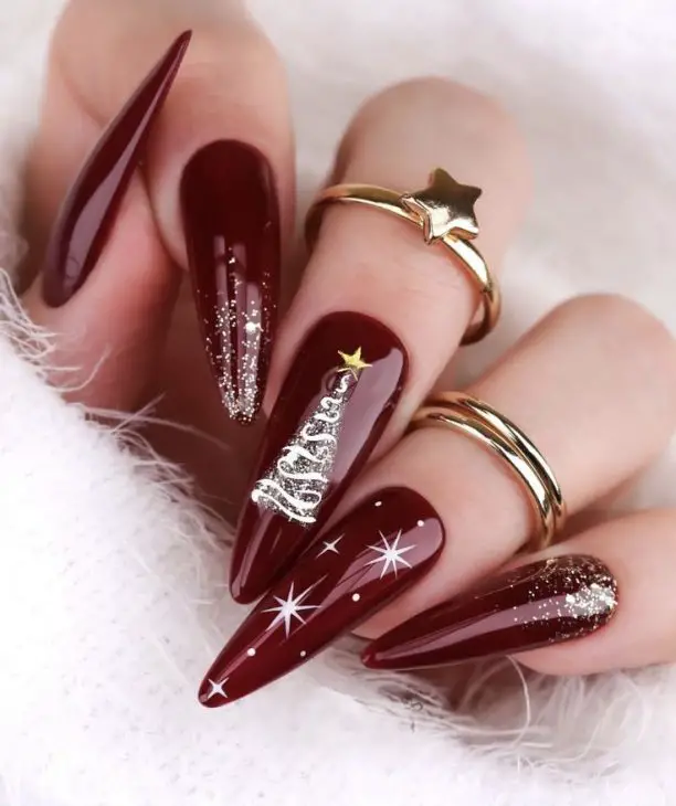 Almond Nails Winter 2024 - 2025: Top Designs and Colors