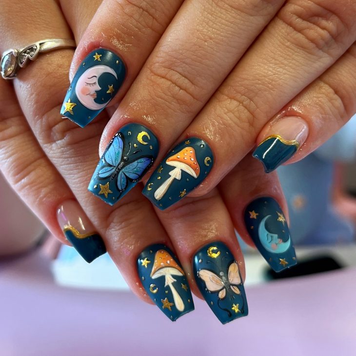 20 Witchy Nails Ideas: Almond, Stiletto, and Coffin Shapes for a Mystical Manicure