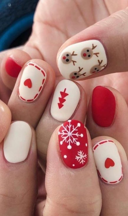 21 Festive Red Holiday Nail Designs for 2024-2025