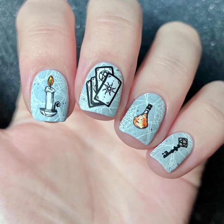 20 Witchy Nails Ideas: Almond, Stiletto, and Coffin Shapes for a Mystical Manicure