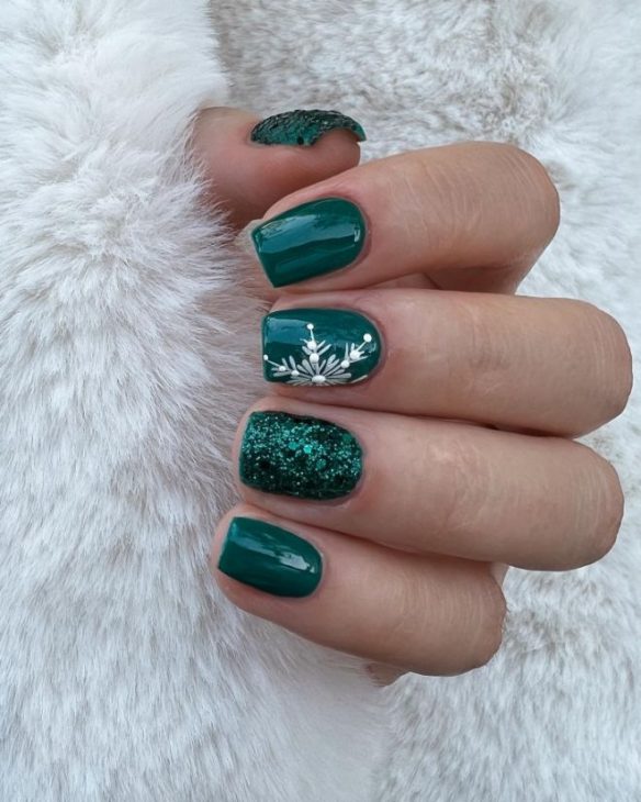 20 Stunning Snowflake Nail Ideas for 2024: Festive and Chic Winter Designs