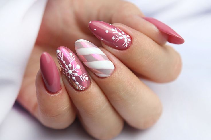 20 Stunning Pink Winter Nails Ideas for 2024-2025: Elegant, Festive, and On-Trend