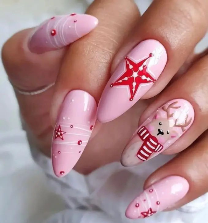 20 Stunning Pink Winter Nails Ideas for 2024-2025: Elegant, Festive, and On-Trend