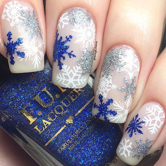 20 Stunning Snowflake Nail Ideas for 2024: Festive and Chic Winter Designs