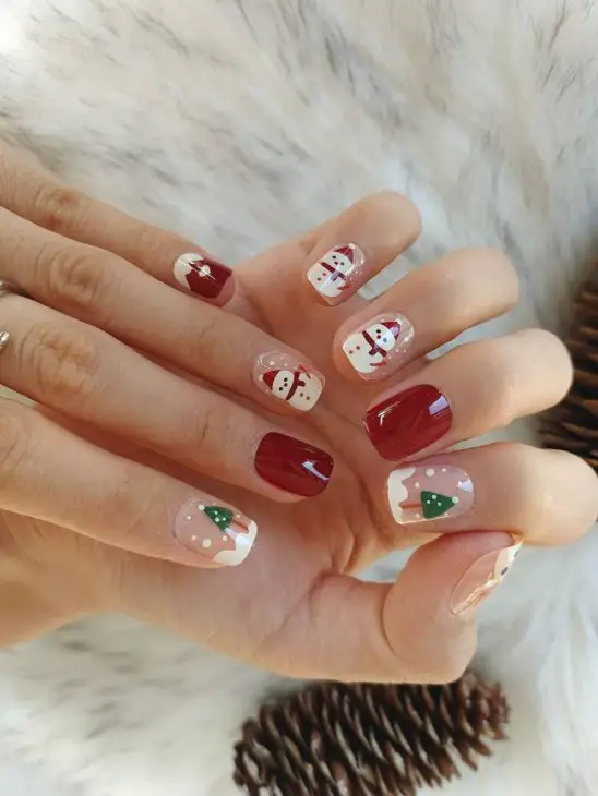 20 Festive Ideas for Winter Nails Square: From Elegant to Playful Styles