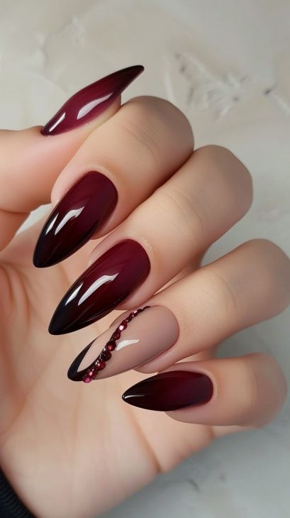 21 Chic Cherry Wine Nail Designs to Elevate Your Manicure Game