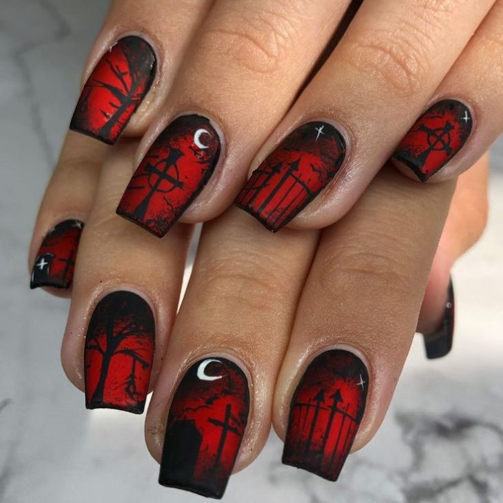 20 Black Halloween Nail Ideas: From Ghosts to Spider Webs, Nail Art to Die For