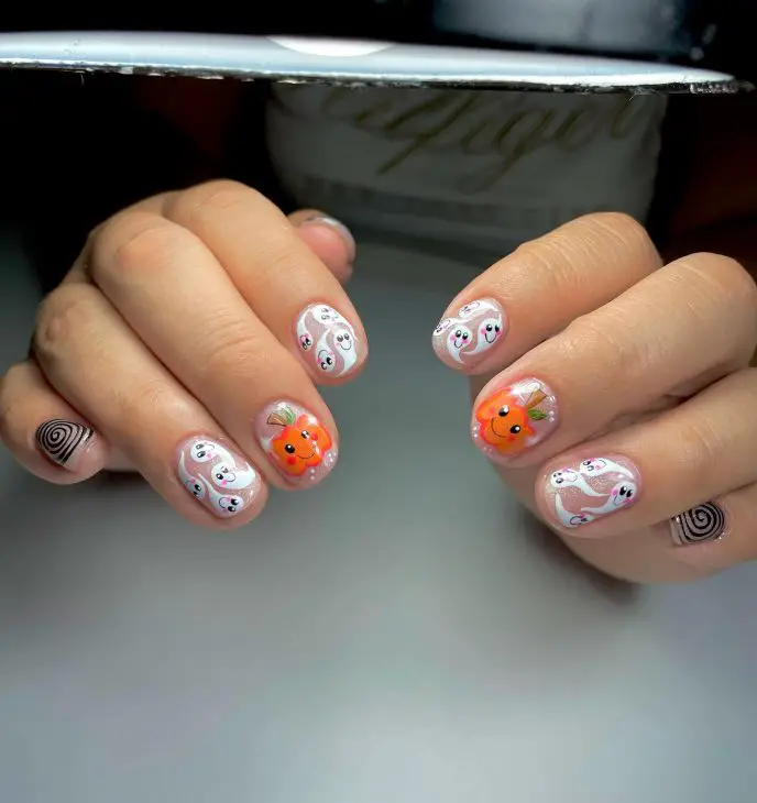 21 Stunning Pumpkin Nail Designs for Fall: From Halloween to Everyday Autumn Looks