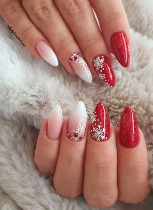 21 Festive Red Holiday Nail Designs for 2024-2025