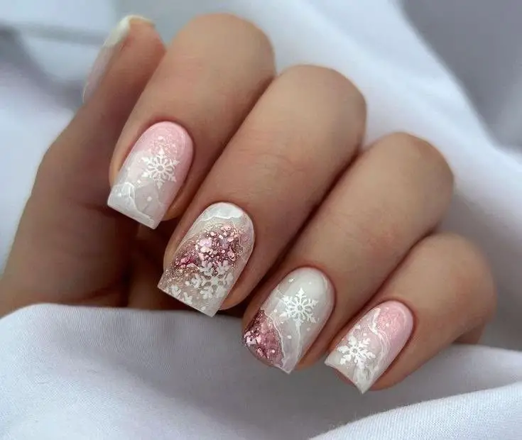 20 Stunning Pink Winter Nails Ideas for 2024-2025: Elegant, Festive, and On-Trend