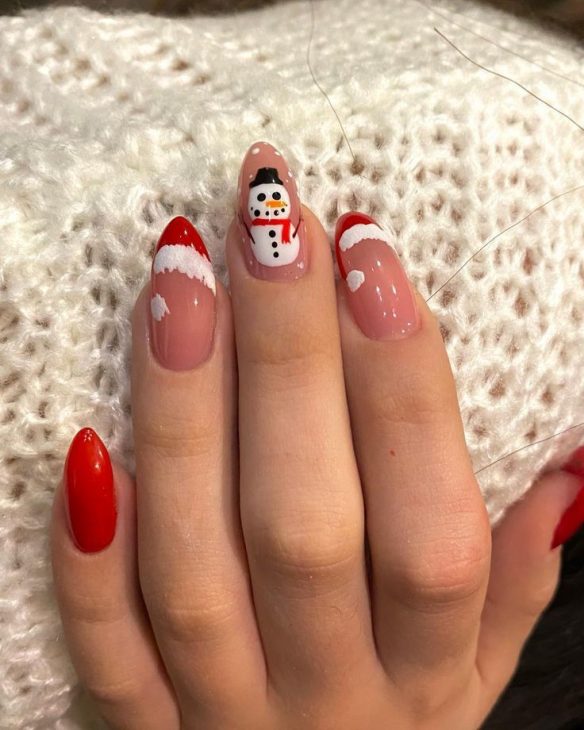 21 Festive Red Holiday Nail Designs for 2024-2025