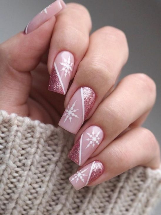 20 Stunning Pink Winter Nails Ideas for 2024-2025: Elegant, Festive, and On-Trend