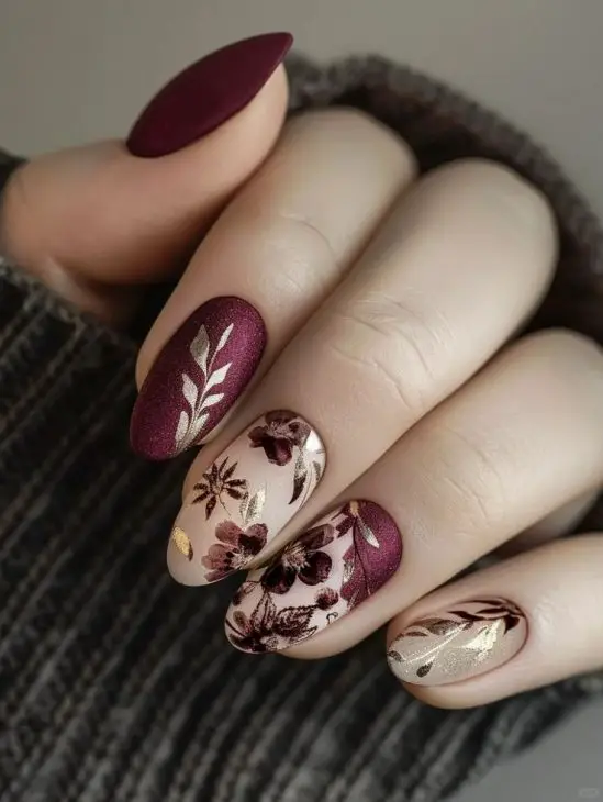 21 Chic Cherry Wine Nail Designs to Elevate Your Manicure Game