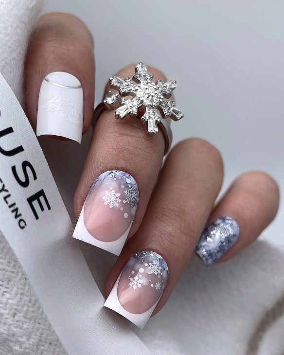 Chic Winter Acrylic Nail Designs: Sparkle and Style for the Season