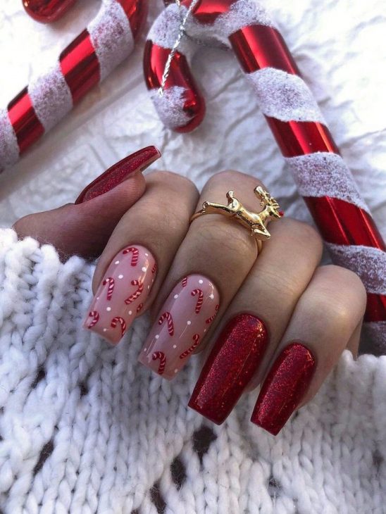 21 Festive Red Holiday Nail Designs for 2024-2025