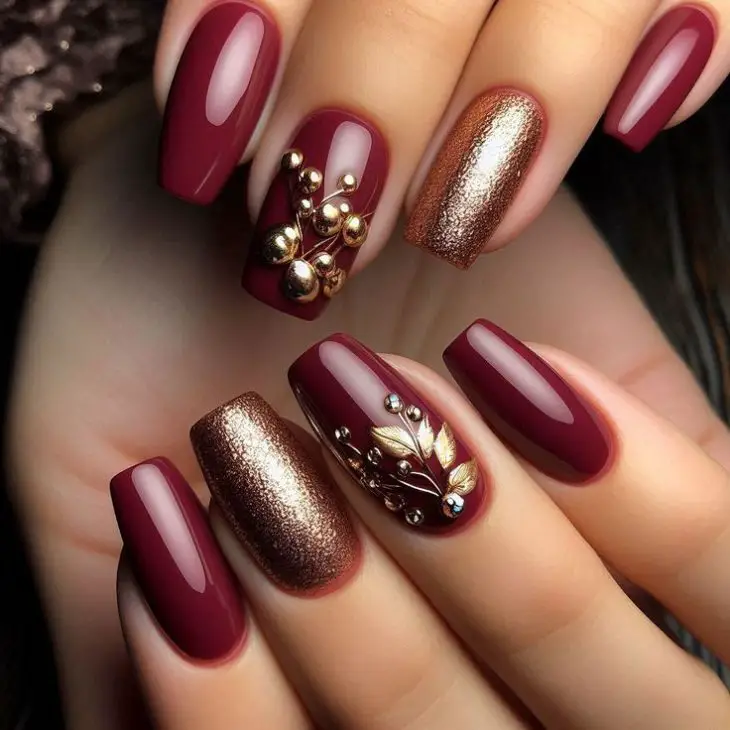 21 Chic Cherry Wine Nail Designs to Elevate Your Manicure Game