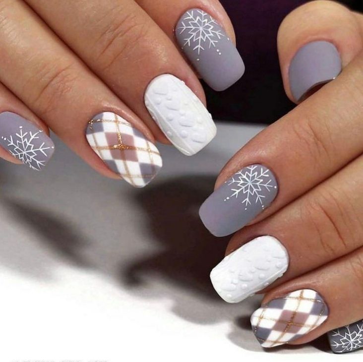 20 Stunning Snowflake Nail Ideas for 2024: Festive and Chic Winter Designs