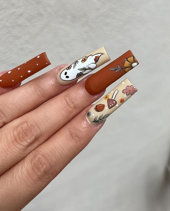 Top 20 October Nail Designs Ideas for 2024: From Fall Vibes to Halloween Glam