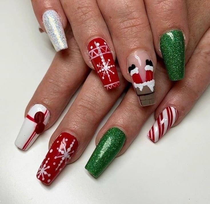 21 Festive Red Holiday Nail Designs for 2024-2025