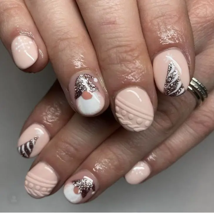 20 Stylish Short Winter Nail Ideas for 2024-2025: Simple, Cute, and Trendy Designs